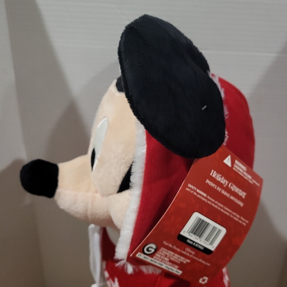 Disney Mickey Mouse Christmas Greeter Size 21" Tall, Scarf, Hat, Gemmy Indust. - Picture 3 of 10